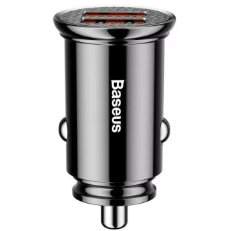Încărcător rapid auto Baseus 2xUSB QC3.0 30W negru