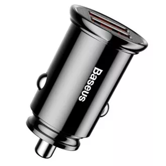 Încărcător rapid auto Baseus 2xUSB QC3.0 30W negru