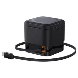 Încărcător wireless magnetic Baseus MagPro 3 în 1, 25W, negru cosmic Încărcător wireless magnetic Baseus MagPro 3 în 1, 25W, negru cosmic