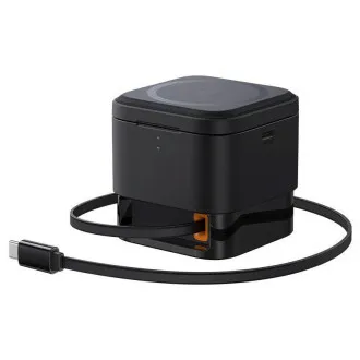 Încărcător wireless magnetic Baseus MagPro 3 în 1, 25W, negru cosmic Încărcător wireless magnetic Baseus MagPro 3 în 1, 25W, negru cosmic