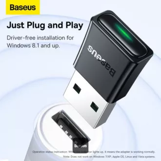 Adaptor bluetooth wireless Baseus BA07 negru Adaptor bluetooth wireless Baseus BA07 negru
