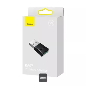 Adaptor bluetooth wireless Baseus BA07 negru Adaptor bluetooth wireless Baseus BA07 negru
