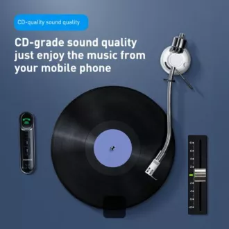 Adaptor audio Bluetooth Baseus Qiyin Negru