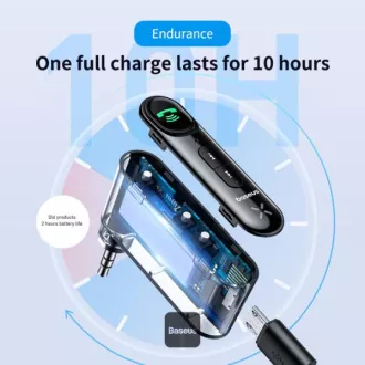 Adaptor audio Bluetooth Baseus Qiyin Negru