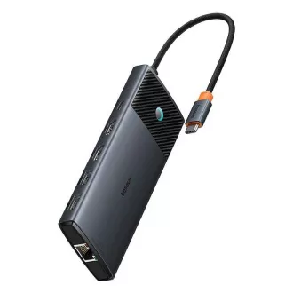Stație de andocare Baseus Metal Gleam II Series 10 în 1 USB-C HUB, Negru Cosmic