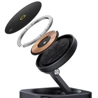 Stație de încărcare Baseus MagPro 7-în-1 cu încărcare wireless de 15W, Negru Cosmic Stație de încărcare Baseus MagPro 7-în-1 cu încărcare wireless de 15W, Negru Cosmic