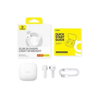 Căști Bluetooth Baseus Bowie E16 albe Căști Bluetooth Baseus Bowie E16 albe