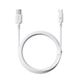 Cablu de încărcare rapidă Baseus Silky USB/USB-C 1m 100W alb