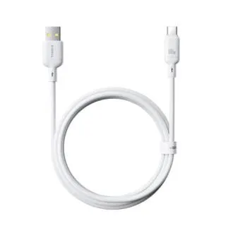 Cablu de încărcare rapidă Baseus Silky USB/USB-C 1m 100W alb Cablu de încărcare rapidă Baseus Silky USB/USB-C 1m 100W alb