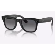 Ochelari de soare Ray-Ban Wayfarer Meta, cu inteligență artificială, negri mați, grafit polarizați cu gradient