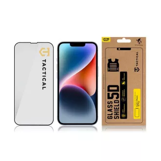 Protecție tactică din sticlă 5D pentru Apple iPhone 13/13 Pro/14/16e/17e, neagră