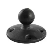 Adaptor/suport circular RAM Mounts pentru suprafețe plane cu model de orificii AMPS, cu știft de 1", plastic, RAP-B-202U