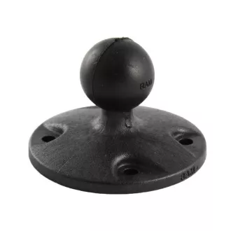 Adaptor/suport circular RAM Mounts pentru suprafețe plane cu model de orificii AMPS, cu știft de 1", plastic, RAP-B-202U