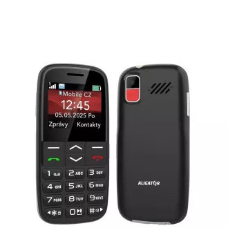 ALIGATOR A770 Senior negru + încărcător de birou