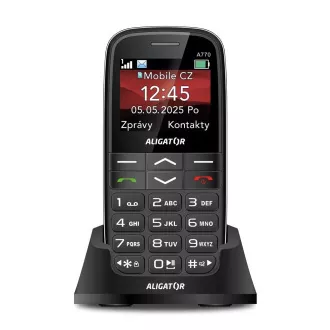 ALIGATOR A770 Senior negru + încărcător de birou