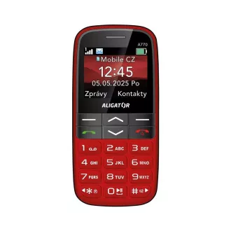 ALIGATOR A770 Senior roșu + încărcător de birou