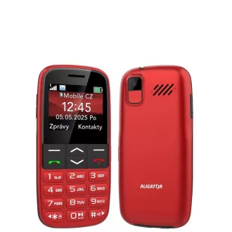 ALIGATOR A770 Senior roșu + încărcător de birou