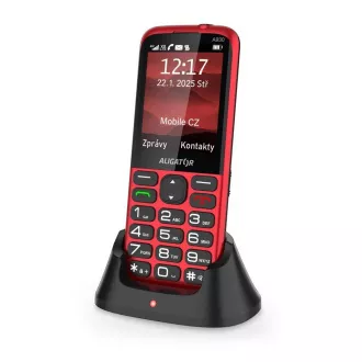 Ceas GPS ALIGATOR A930 Senior roșu + st.nab.
