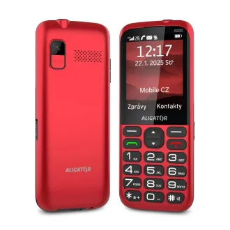 Ceas GPS ALIGATOR A930 Senior roșu + st.nab. - Despachetat Ceas GPS ALIGATOR A930 Senior roșu + st.nab. - Despachetat
