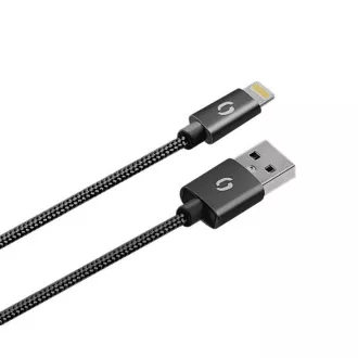 Încărcător de rețea inteligent ALIGATOR 3.4A, 2xUSB, smart IC, negru, cablu pentru iPhone/iPad 2A