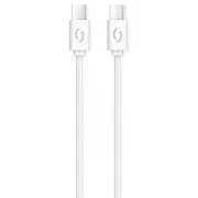 ALIGATOR Cablu de date POWER 3A, USB-C/USB-C, alb
