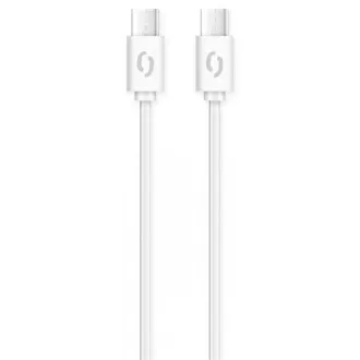 ALIGATOR Cablu de date POWER 3A, USB-C/USB-C, alb