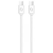ALIGATOR Cablu de date POWER 3A, USB-C/USB-C, alb