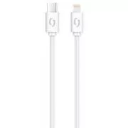 ALIGATOR Cablu de date POWER 3A, USB-C/alb fulger