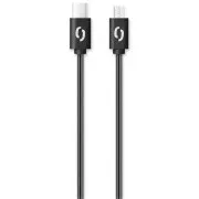 ALIGATOR Cablu de date POWER 3A, USB-C/microUSB negru
