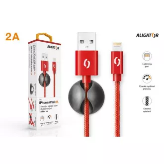 ALIGATOR PREMIUM Cablu de date 2A, Roșu fulger