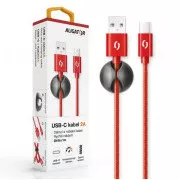 ALIGATOR PREMIUM Cablu de date 2A, USB-C roșu