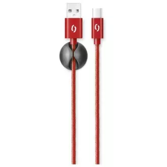 ALIGATOR PREMIUM Cablu de date 2A, USB-C roșu