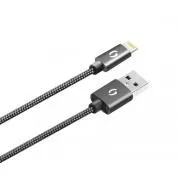 Cablu ALIGATOR PREMIUM 2A, Lightning 50cm, negru