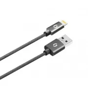 Cablu ALIGATOR PREMIUM 2A, Lightning 2m, negru