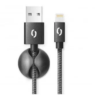 Cablu ALIGATOR PREMIUM 2A, Lightning 2m, negru Cablu ALIGATOR PREMIUM 2A, Lightning 2m, negru