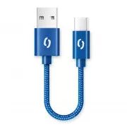 Cablu ALIGATOR PREMIUM 2A, 50cm USB-C, albastru