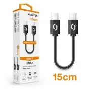 ALIGATOR Cablu de date POWER USB-C/USB-C 15cm, negru