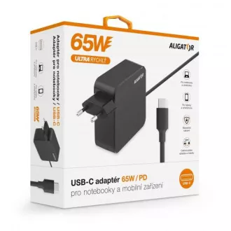 Adaptor USB-C Aligator Power Delivery de 65 W