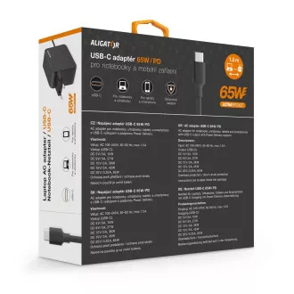 Adaptor USB-C Aligator Power Delivery de 65 W
