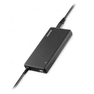 Adaptor universal pentru laptopuri cu 16 conectori interschimbabili si USB, 90W Adaptor universal pentru laptopuri cu 16 conectori interschimbabili si USB, 90W