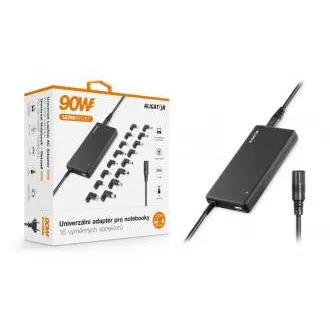 Adaptor universal pentru laptopuri cu 16 conectori interschimbabili si USB, 90W