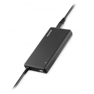 Adaptor universal pentru laptopuri cu 16 conectori interschimbabili si USB, 90W