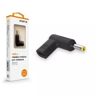 Adaptor de alimentare Aligator USB-C 4,0 x 1,7 mm pentru laptopuri HP/Lenovo