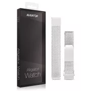 Curea metalica de schimb pentru Aligator Watch Lady 16mm, argintie