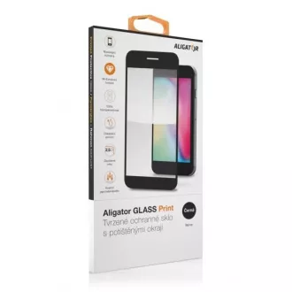 Alligator Sticlă de protecție din sticlă temperată GLASS PRINT, iPhone 14 Pro, negru, ecran complet adeziv Alligator Sticlă de protecție din sticlă temperată GLASS PRINT, iPhone 14 Pro, negru, ecran complet adeziv