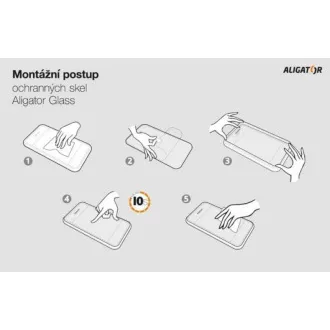 Alligator Sticlă de protecție din sticlă temperată GLASS PRINT, iPhone 14 Pro, negru, ecran complet adeziv Alligator Sticlă de protecție din sticlă temperată GLASS PRINT, iPhone 14 Pro, negru, ecran complet adeziv