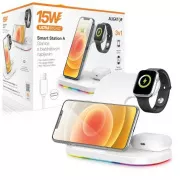 Aligator Smart Station A cu încărcare wireless 3in1, 15W