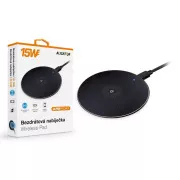 Incarcator wireless ALIGATOR Aligator Pad 15W negru