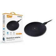 Incarcator wireless ALIGATOR Aligator Pad 15W negru