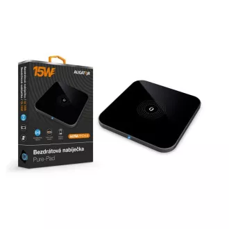 Încărcător wireless ALIGATOR Aligator Pure-Pad 15W, negru
